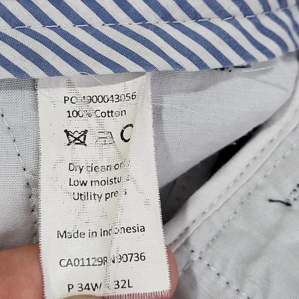 Lauren Ralph Lauren Corduroy Pants Mens 34x32 Fits 36x30 Blue Straight Leg